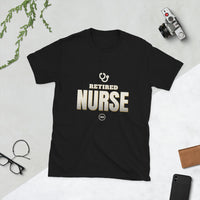 Retired Nurse 2026 - Deluxe Front & Back Tee — Black