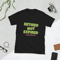 Retired Teacher 2026 - Not Expired Tee — Black