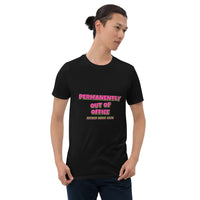 Retired Nurse - Permanently Out Of Office Tee — Black