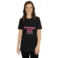 Retired Teacher - Permanently Out Of Office Tee — Black