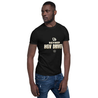 Retired HGV Driver 2026 - Deluxe Front & Back Tee — Black