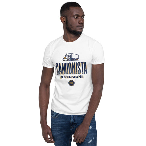 T-shirt Camionista In Pensione 2026, white shirt