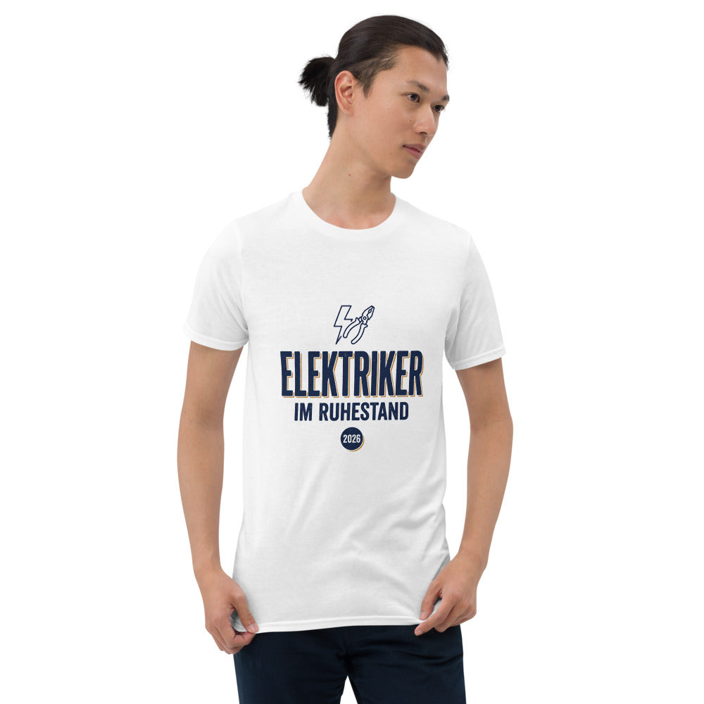 Elektriker Im Ruhestand 2026 T-Shirt, white shirt