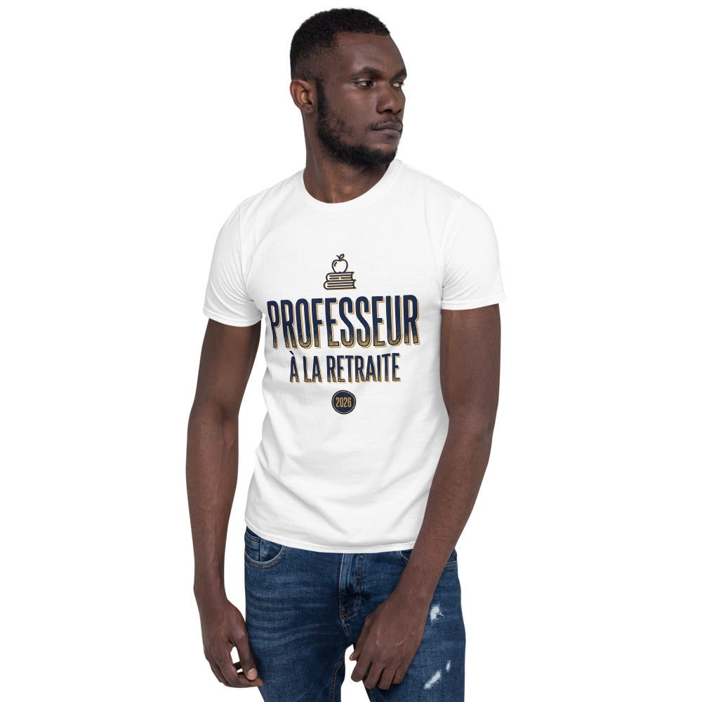 T-shirt Professeur À La Retraite 2026, white shirt