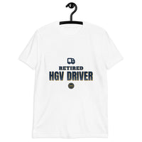 Retired HGV Driver 2026 - Deluxe Front & Back Tee — White