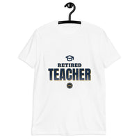 Retired Teacher 2026 - Deluxe Front & Back Tee — White