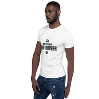 Retired HGV Driver 2026 - Deluxe Front & Back Tee — White