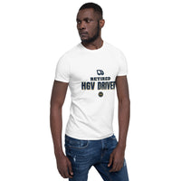 Retired HGV Driver 2026 - Deluxe Front & Back Tee — White